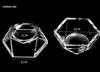 Transparent Acrylic Rhombus Crystal Ball Display Stand Ornament
