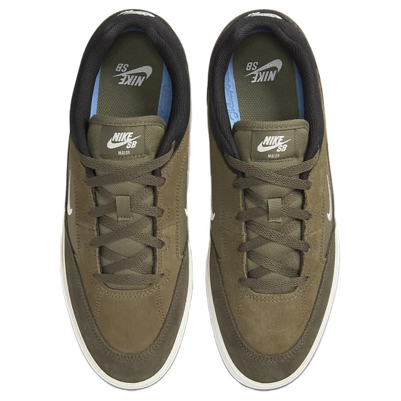 Nike Malor SB Medium Olive Unisex Sneakers Green Cargo-Khaki Black FV6064-200