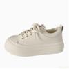 Thick Soled Big Head White Shoes for Women Spring Design Versatile Simple Comfortable, Student Casual Round Toe Board Shoes