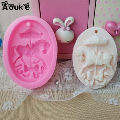 Silicone Mold 3D Trojan Horse Shape Fondant Cake Chocolate  Biscuits Moulds Wedding Decoration Tools