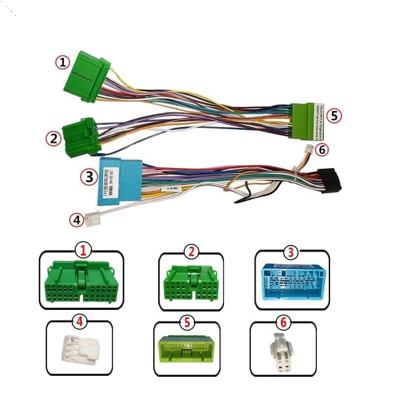 

Android Car Radio Canbus Box for Honda for Accord 7 2003 2004 2005 2006 2007 16 Pin Wiring Harness Plug Power Cable