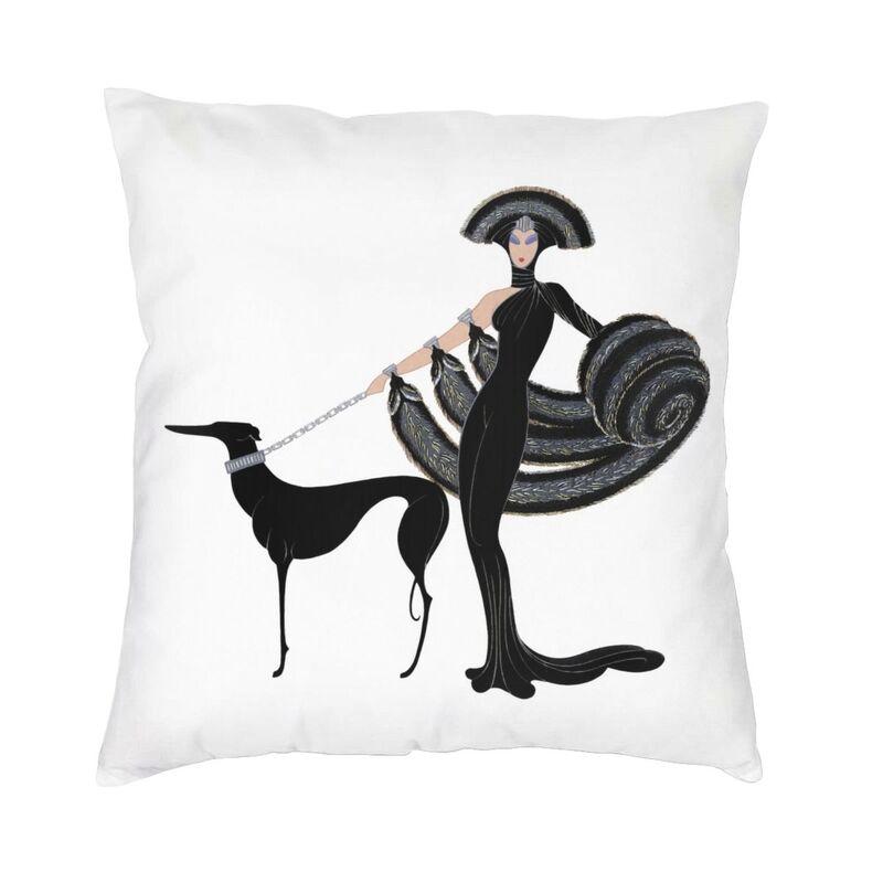 Italian Greyhound Cushion Covers 45x45cm Velvet Whippet Sihthound Dog Throw Pillow Case for Sofa Square Pillowcase Home Decor