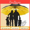 Double Automatic Large Ribbed Fully Sun And Rain Umbrella
