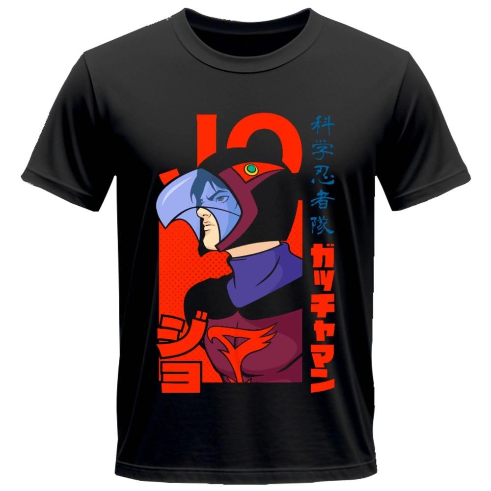 

Винтажная аниме-футболка Gatchaman Condor с графическим принтом, футболка унисекс, повседневная, из хлопка, винтажные футболки с круглым вырезом, короткий рукав XXXXXL чёрный