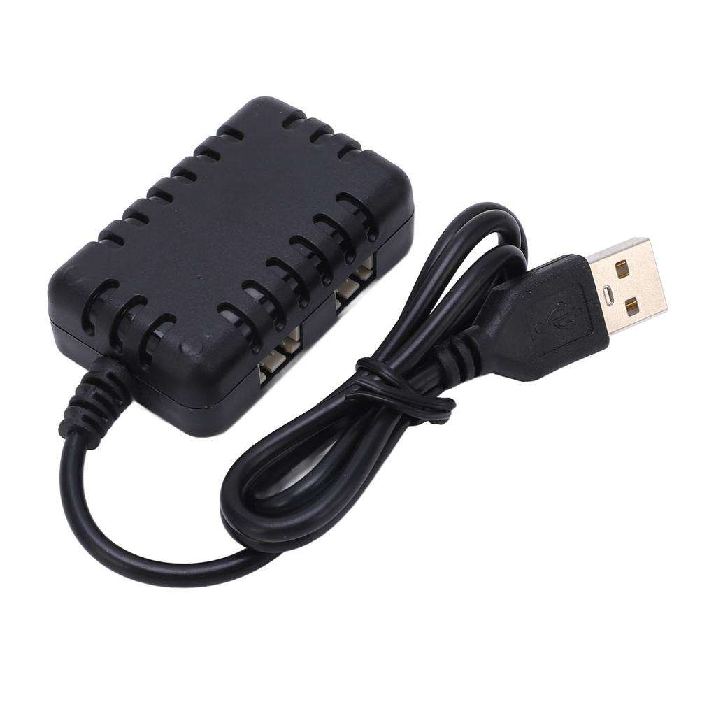 Carregador de Equilíbrio de Bateria LiPo 2 em 1 7,4V Carregador USB de Plástico com Luz Indicadora para Carros e Barcos RC Wltoys