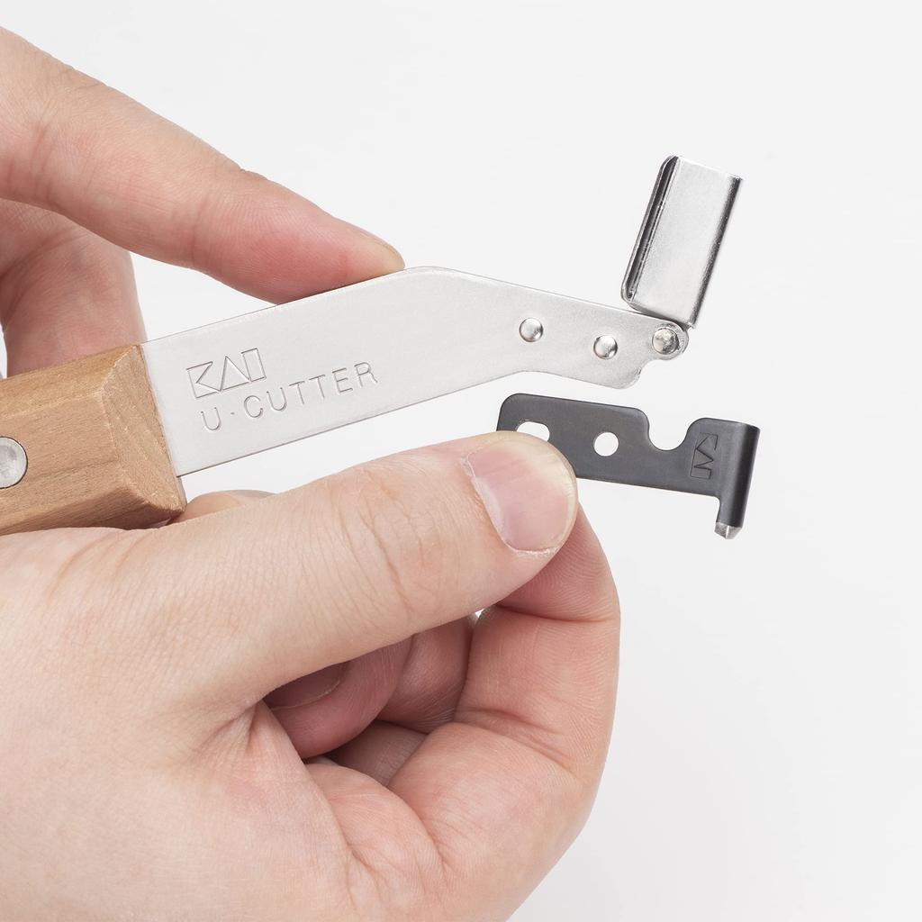 Kai Corporation Made in by Pack of 5 Replacement for Floor Clean Professional 022KZ0092 U-Groove Cutter, 2.8mm, Japan, Machiseki, Blades, Caulking,