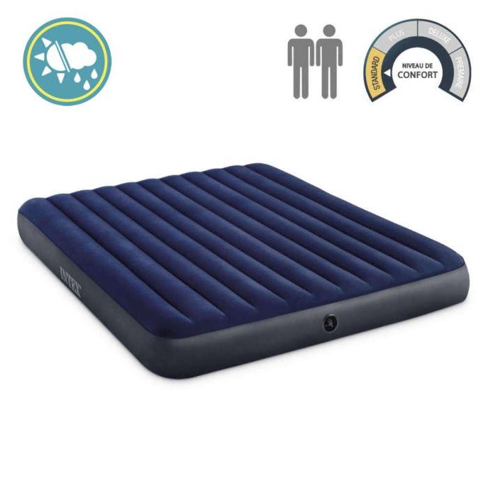 Matelas Gonflable Intex Classic Downy - 2 Places XXL