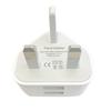 Mains 3 Pin Plug Usb Adaptor Wall Charger Travel Charging Cable F Iphone Samsung
