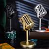 Plastic Simulation Microphone Classic Fake Microphone Model  Home Decoration