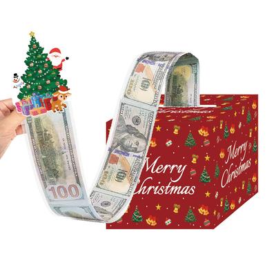 Red Christmas Money Box Christmas Party Decoration Birthday Party Supplies Cash Gift Box
