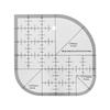 Multifunctional Non-Slip Acrylic Quilting Ruler with Rounded Edge for DIY Sewing and Patchwork