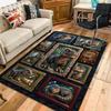 Dinosaur Collection Pattern Rug Floor Mat for Living Room or Bedroom Soft and Comfortable Carpet a Gift for Birthday and Holiday.