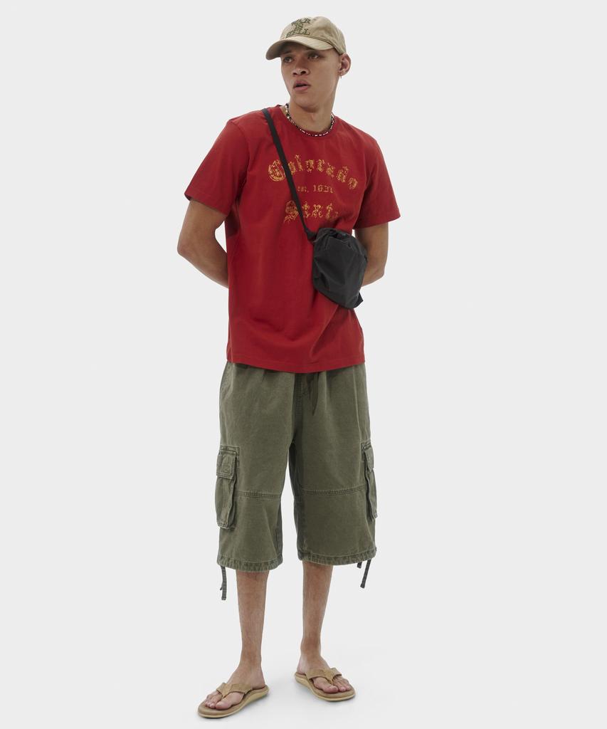 TAKEASY Vintage Washed Cotton Cargo Pants (Khaki)