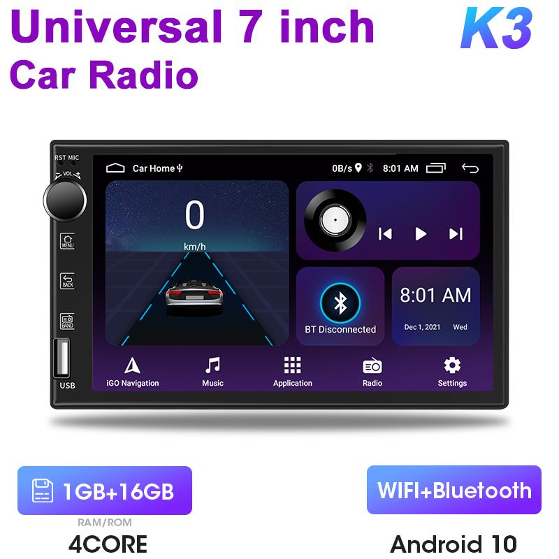 

Универсальный 7-дюймовый 2 Din Android 12 автомобильный радиоприемник мультимедийный видеоплеер для Nissan Kia Honda Toyota VW Ford Carplay Auto RDS DSP 4G