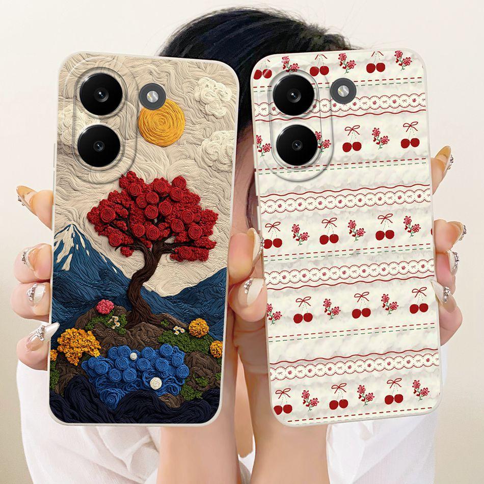For Xiaomi Poco X8 Pro / X8 Pro Max Cute Cat Flower Cartoon Phone Case For Poco X8Pro X 8 Pro Max 5G Soft Silicone Cover Bumpers
