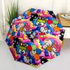 1PC Sanrio Characters Pattern Automatic Folding Personality Umbrella, Portable Collapsible Design, Casual Outdoor Accessory, For All Seasons, Christma
