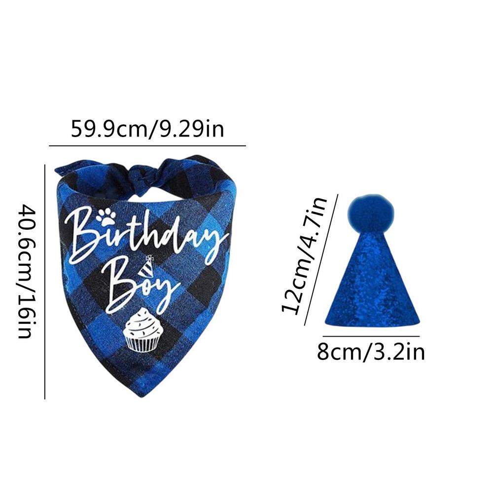 NEW Pet Birthday Party Hat Cats Dog Birthday Hat Dog Birthday Triangle Scarf Cat Accessories Party Wear Decoration Pet Product