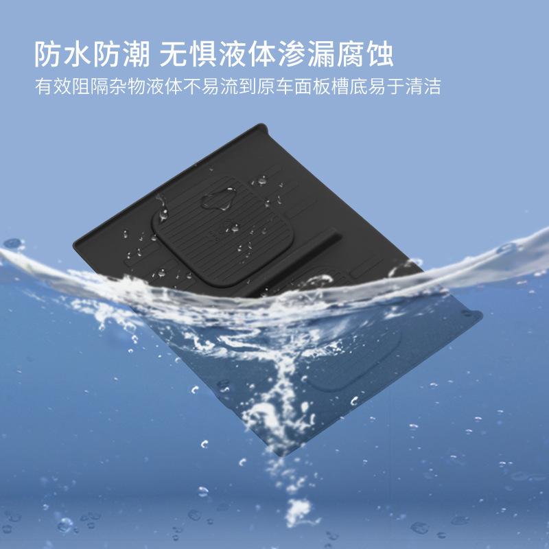 Suitable for 24-26 Hyundai Shengda Central Control Wireless Charging Silicone Anti-slip Mat Car Protection Car Supplies