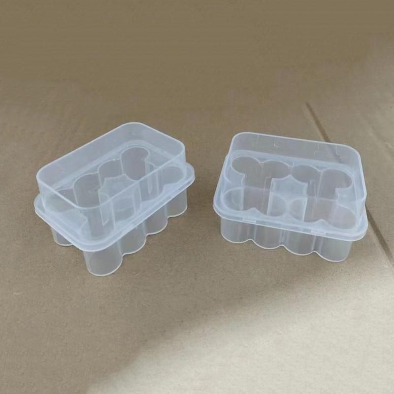 3ml 2Slot Peptide Vial Case Storage Transparent Microtube Box Stackable Refrigerator Freezer Box Clear Peptide Organizer