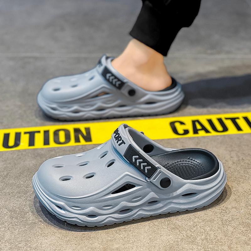 Fashion CYYTL Summer Mens Slippers Casual Outdoor Beach Shoes Sandals Walking Slides Comfort Lightweight Luxury Designer Fashion Leather