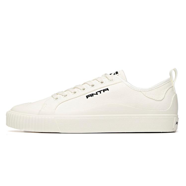 

ANTA Canvas Shoes Men s Low top Ivory White/Black 112038661-2 43