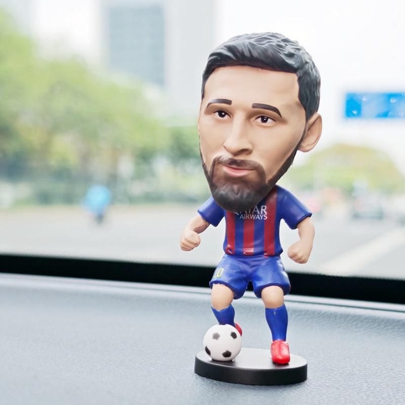 CR7 & Neymar Bobblehead Doll - Football Star Car Ornament Gift for Boys