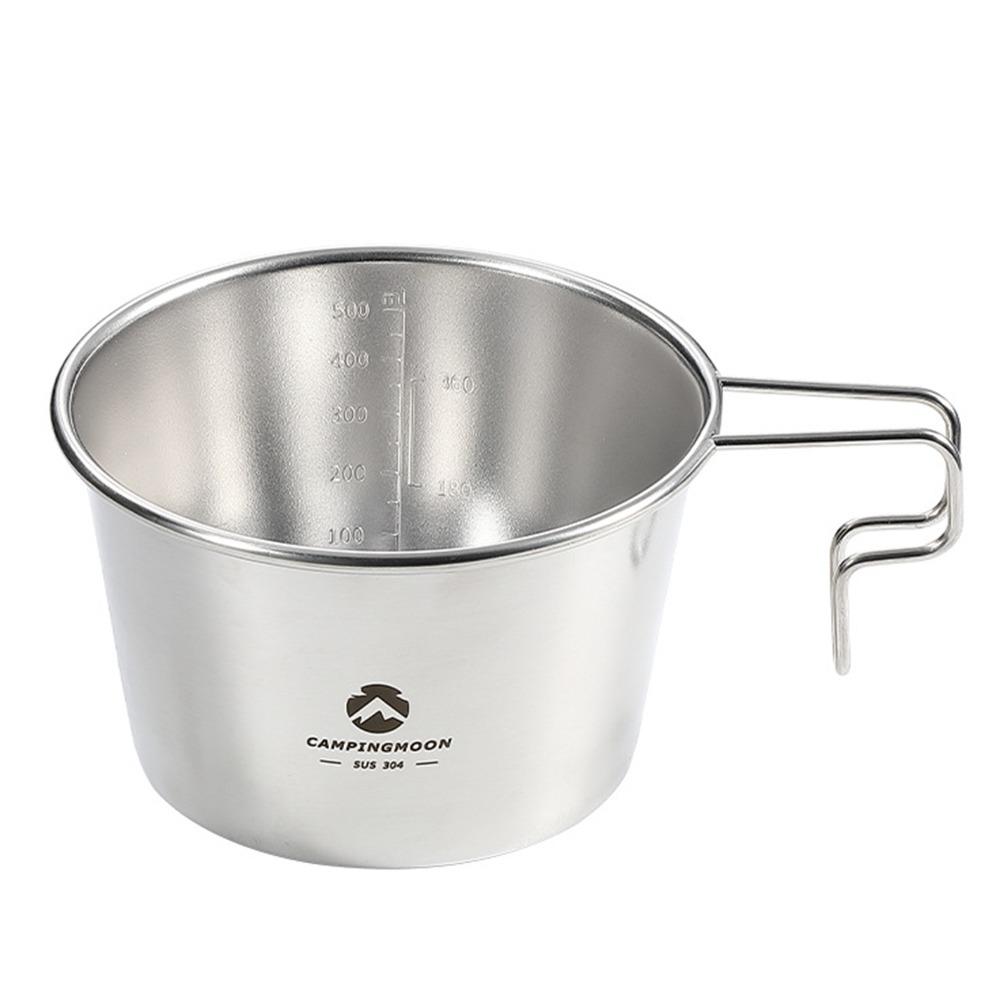 600ml/20.29oz Stainless Steel Sierra Cup Silver Deep Sierra Cup Durable Sierra Cup  Outdoor Camping