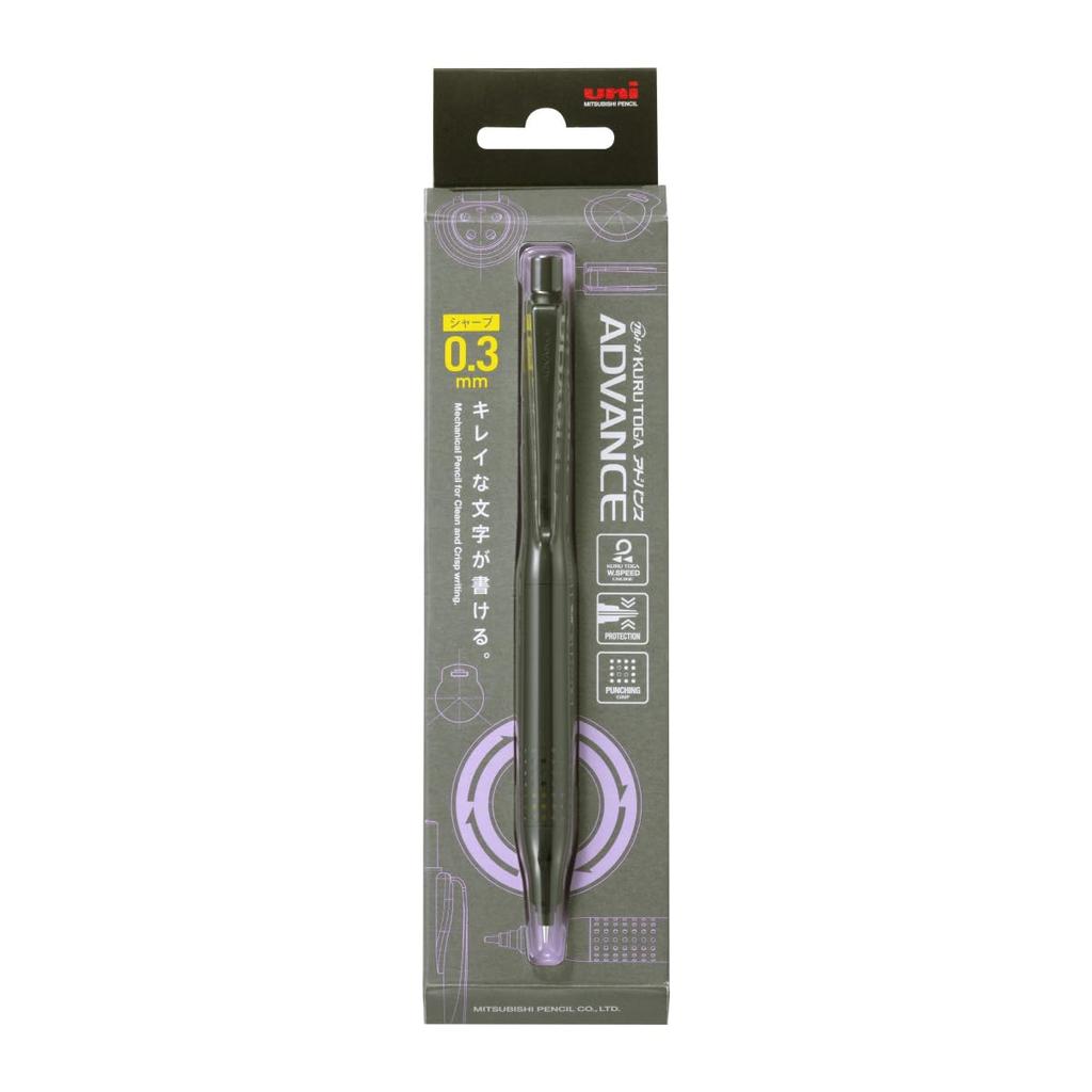 Mitsubishi Pencil Kuru Toga Advance Upgrade Model 0.3mm Black M310301P.24