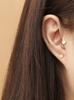 Minimalpiercing 14K Internal Gold Flat Round Labret Piercing