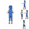 Kids Sonic Costume Blue Jumpsuit Foam Mask For Cosplay Fun!