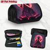 1pc Twilight Witch Design Double Layer Flip Pencil Case - Multi-Layer Flip Cover Design, Storage Bag, Zipper Closure, Suitable for Schools, Offices, A