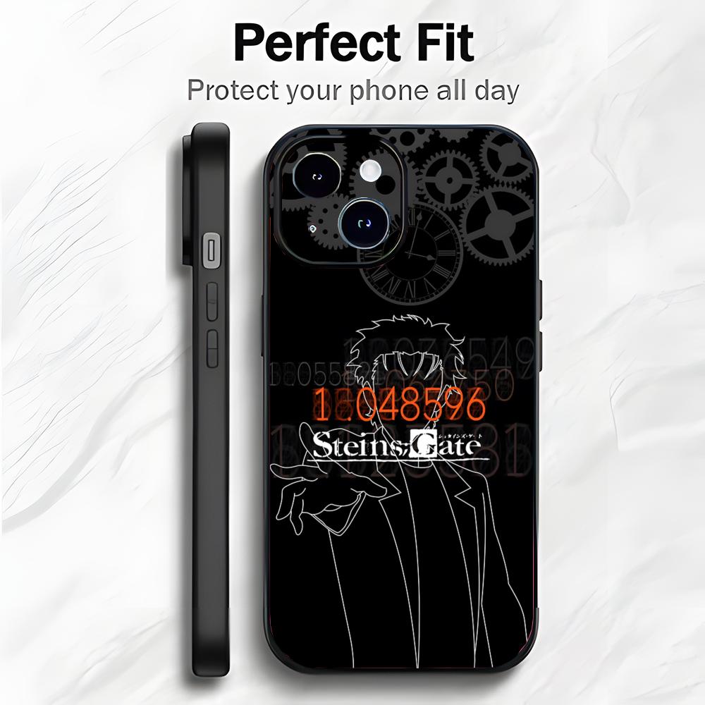 

SciFi Japanese Anime S-SteinsGate Phone Case Phone Case Soft Packaging Lightweight For iPhone17 16 15 14 13ProMax iphone12promax