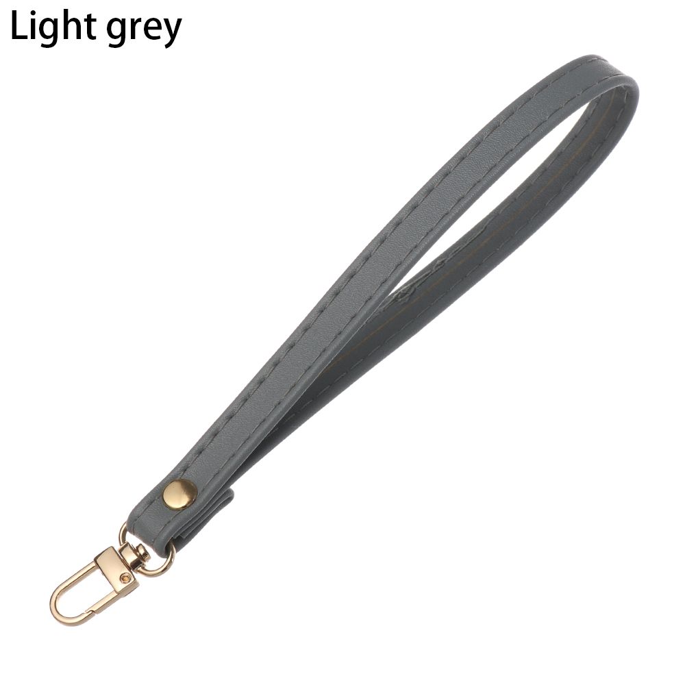 Metal Bag Wrist Strap Key Belt Wallet Strap Belt Waterproof Handbag Straps PU Leather