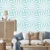Hippie Wallpaper Background Celadon and White for Living Room and Bedroom 50x1000