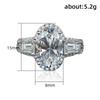 Luxury Trendy Proposal Rings Female Bridal Wedding Bands Gift Graceful Lady Engagement Accessories with Delicate Design