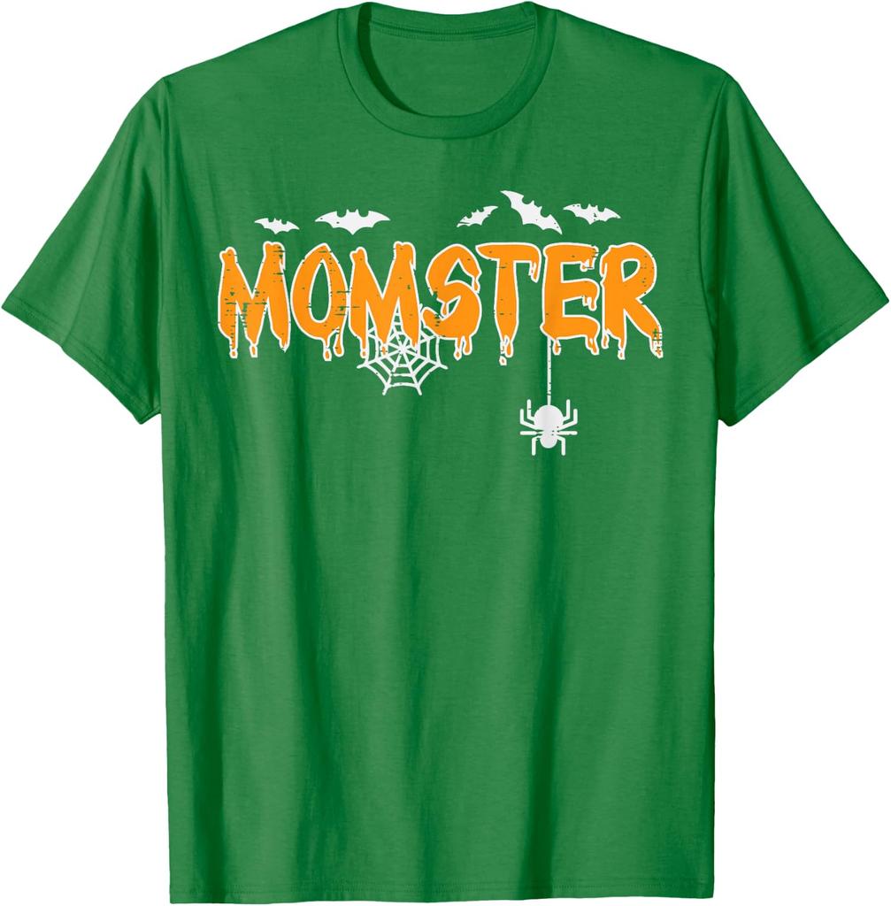Mom Dad Print Matching Halloween Couple Tshirts Vintage Short Sleeve Unisex Unisex Spooky Season Halloween Tshirts Tops