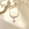 Elegant Cat Pendant Necklace: Fresh Design with Micro-Set Zircons for Women - Light Luxury & High-End Feel; Perfect Clavicle Chain Accessory.