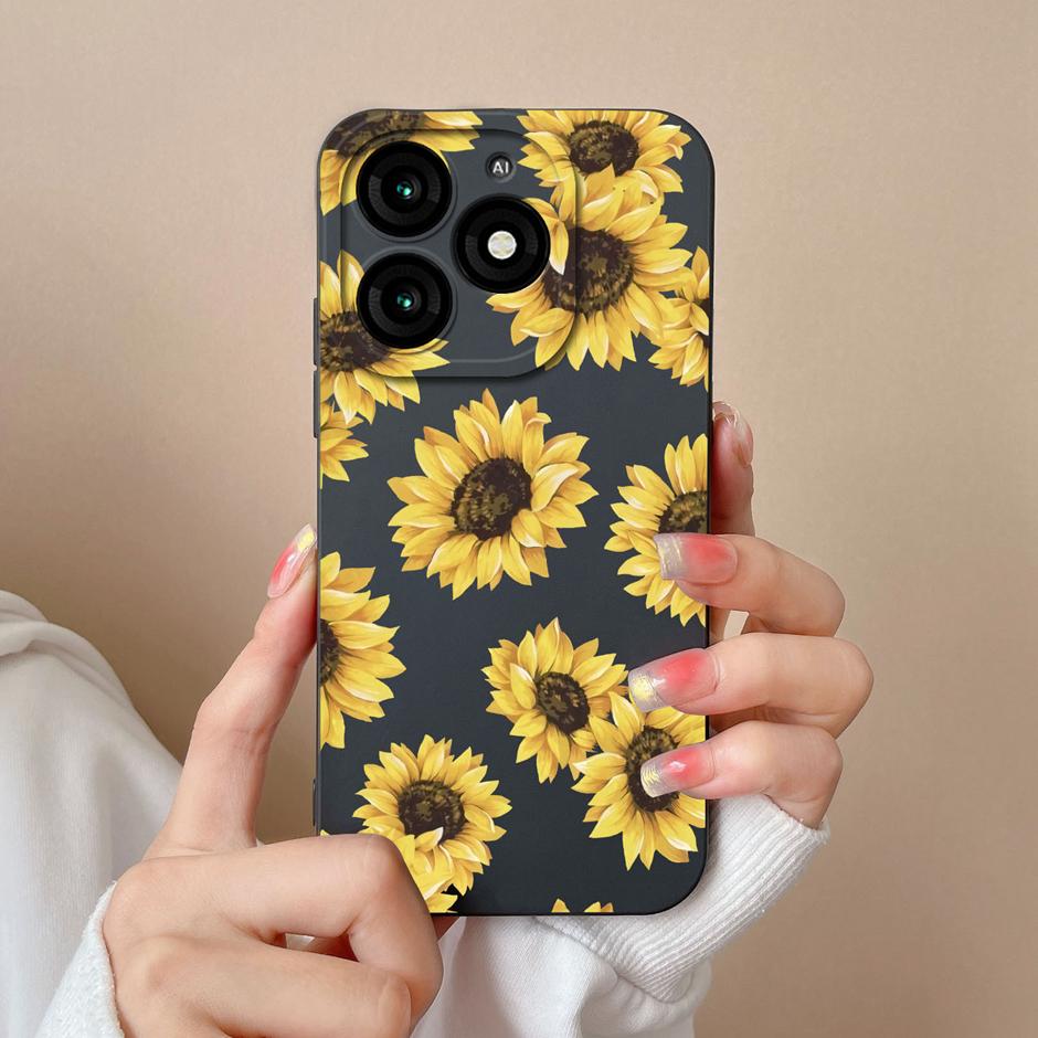For Tecno Itel A70 Phone Case Cool Girl Cartoons Pattern Liquid Silicone Shell For ItelA70 A 70 High-quality New Design Fundas