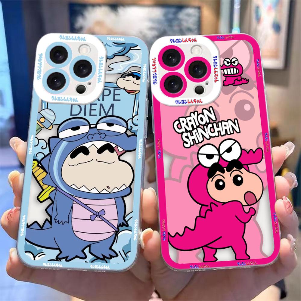Cartoon C-Crayon S-Shinchan Clear Phone Case For Samsung Galaxy S26 S25 S24 S23 S22 S21 S20 FE S10 PLUS S30 S11E ULTRA EDGE Case