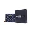 New COACH Coated Canvas Snap Closure Wallet Mini Women's Blue CAA86-IMXIA