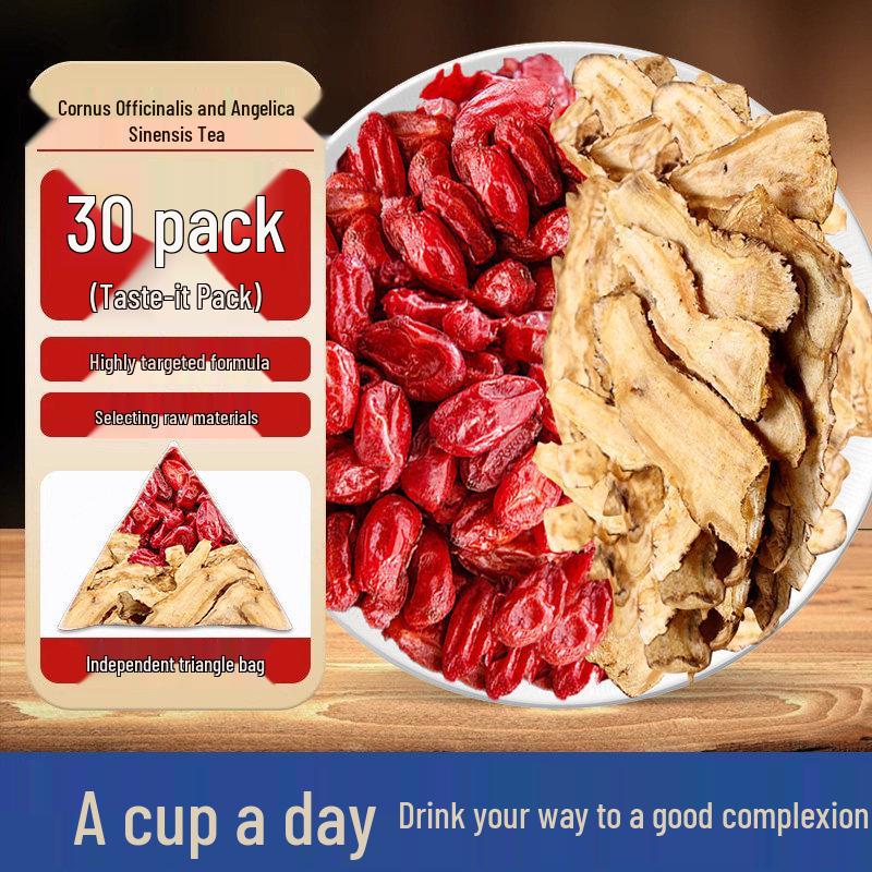 Индивидуально упакованный травяной чай из кизила лекарственного и дягиля