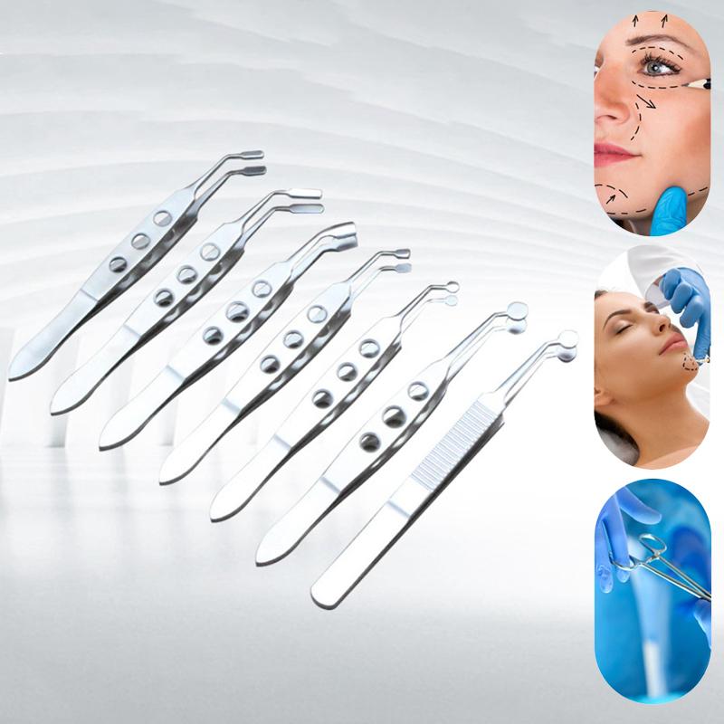 Pensetă pentru pleoape Pensetă pentru glandele meibomiene Femei Clip Compresor pentru gene Metal din oțel inoxidabil Expresor Extensie Machiaj Precis