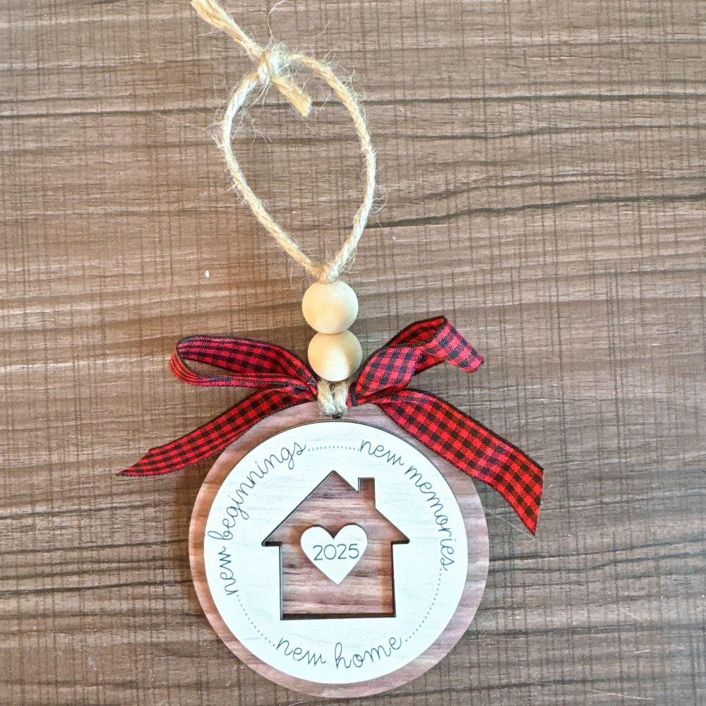 Wooden Home Decoration 2025 New Home Gifts New Christmas Tree Ornament