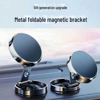 Suport magnetic metalic rotativ la 360° pentru volanul mașinii