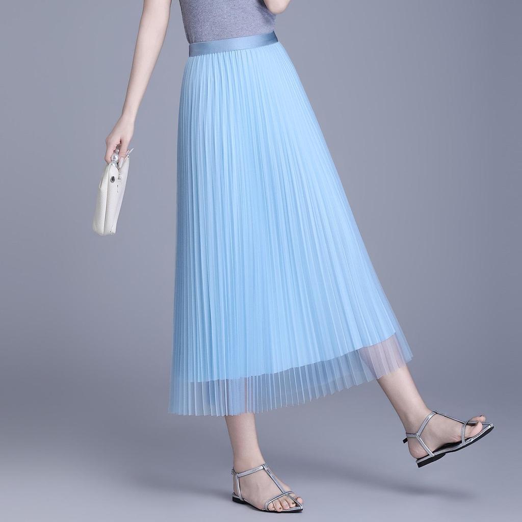 Stylish Double-Sided High-Waisted Pleated Skirt - Spring/Summer 2026 Collection