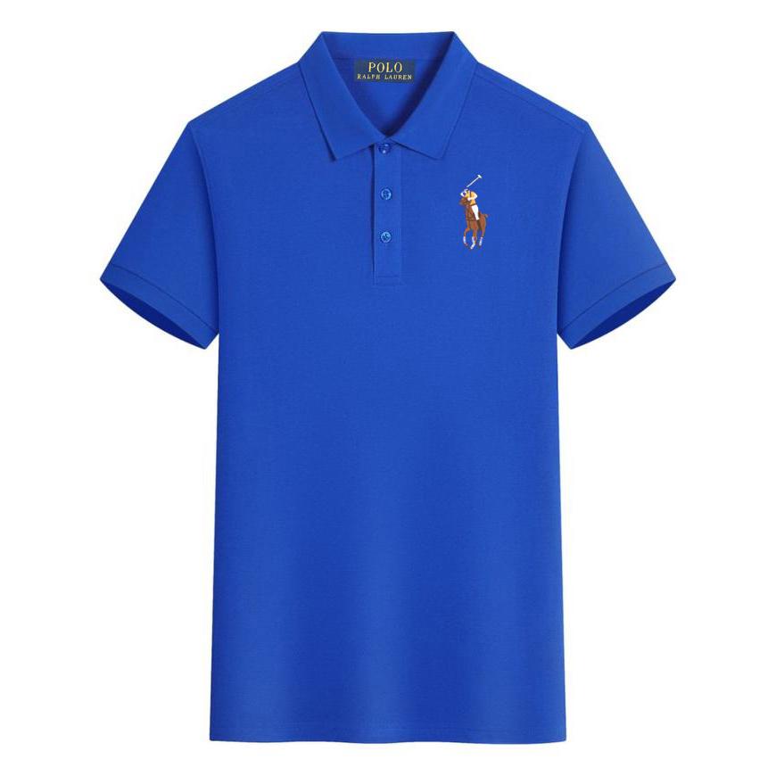 Polo Ralph Lauren Letní nové Pony Vyšívané Neformální Sportovní Polo Tričko, Odvádějící Pot a Absorpční Vlhkost Polo Tričko z Čisté Bavlny