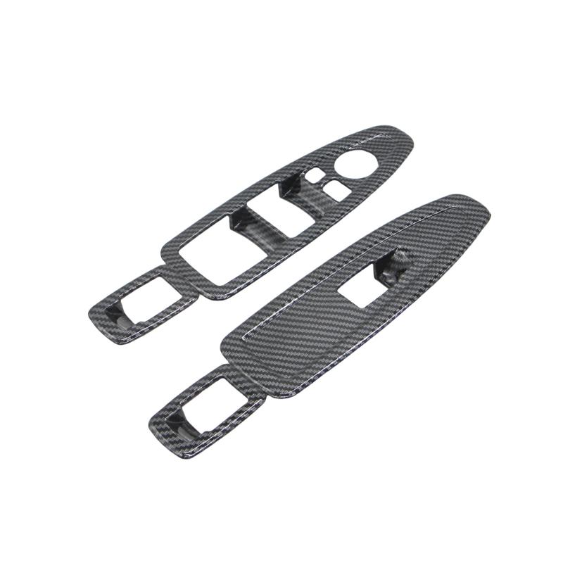 ABS Carbon Fiber Finish Window Switch Panel Cover Trim Suitable for 3GT F20 F30 F31 F32 F34 F36 Car Interior Enhancement