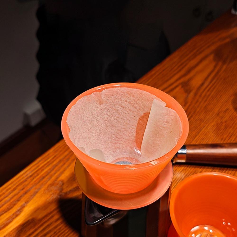 Sturdy PP Material Pour Over Coffee Dripper Reusable Coffee Filter Cone Home Kitchen