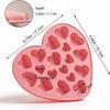Heart Chocolate Mold 18 Cavities Silicone Heart Shaped Home Decor Valentine Chocolate Molds for Candies Jellies Valentines