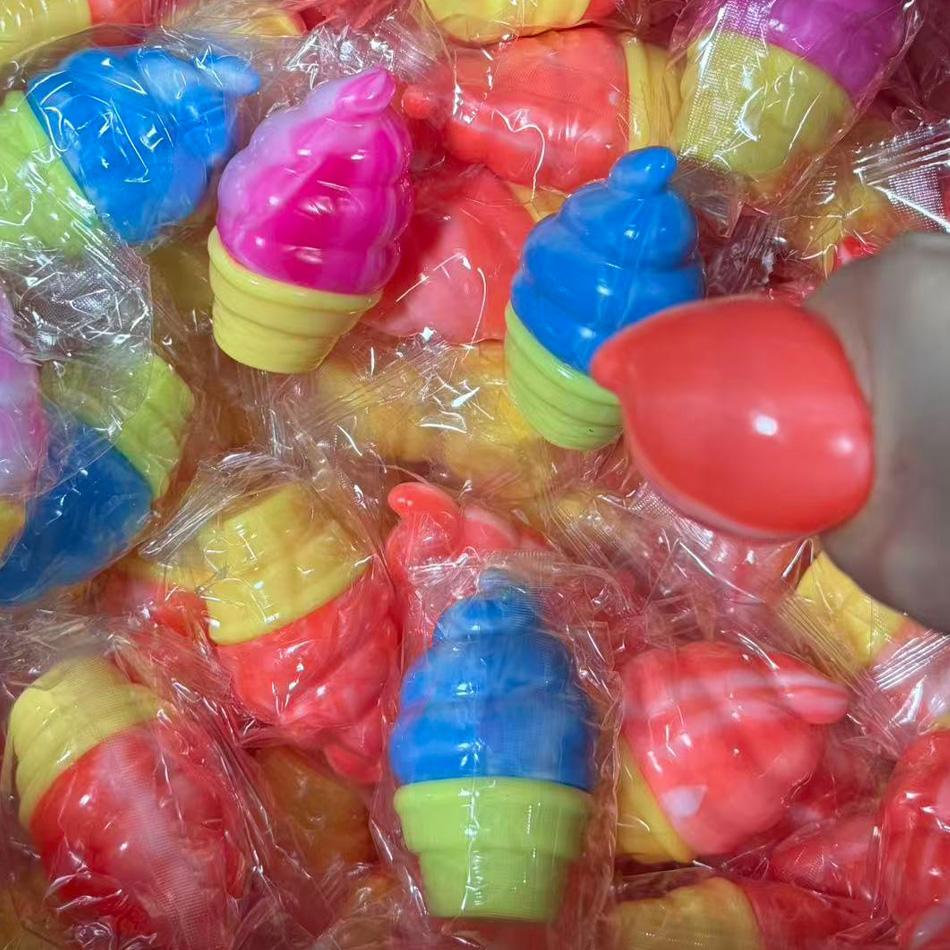 Bai Fen Bai Toys Cream Kawaii Ice Squishy Squeeze Toy Soft Tpr Stress Relief Toy Funny Pinch Toy For Birthday Kids Gift
